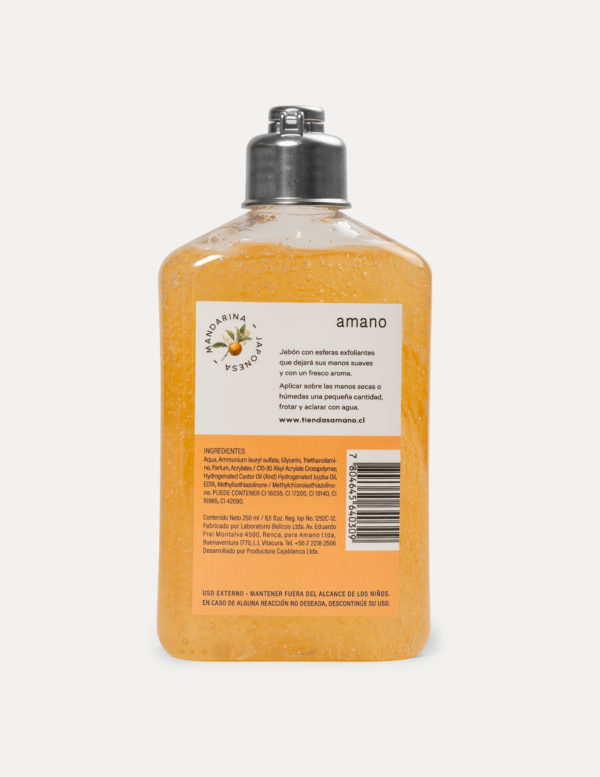 Jabón exfoliante botella  Satsuma 250ml